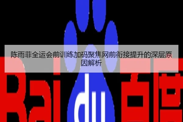 陈雨菲全运会前训练加码聚焦网前衔接提升的深层原因解析